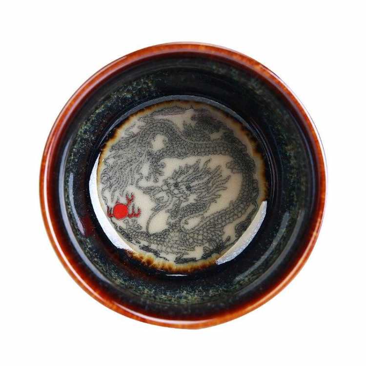 Ceramic Kiln Tea Small Cup Dragon Cup Kung Fu Tea Ceremony Small Tea Bowl Handmade Phoenix Master Cup Customizable
